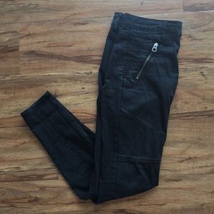 American Eagle Black Skinny Moto Pants